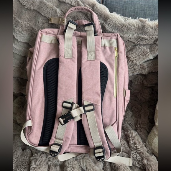 Pink Baby Diaper Bag Backpack - Picture 4 of 4